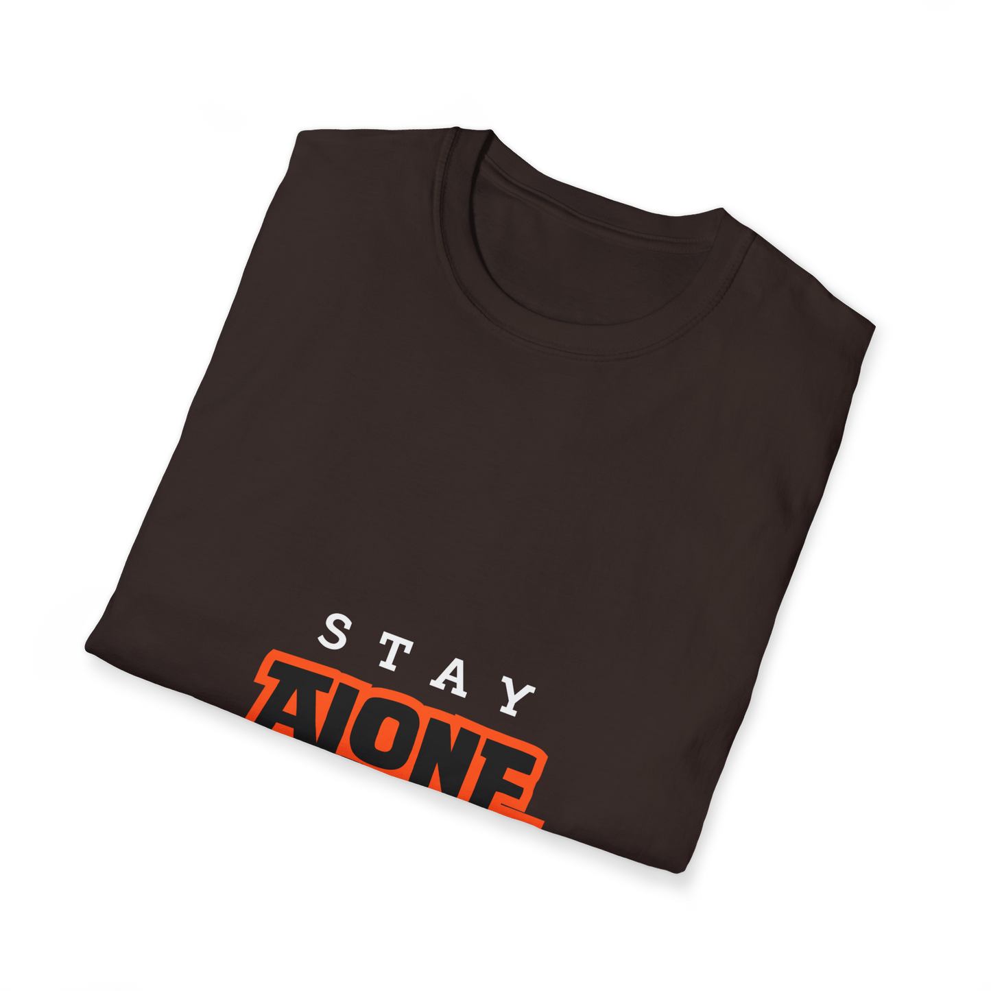 Brown Round Neck Tshirt (Stay Alone)