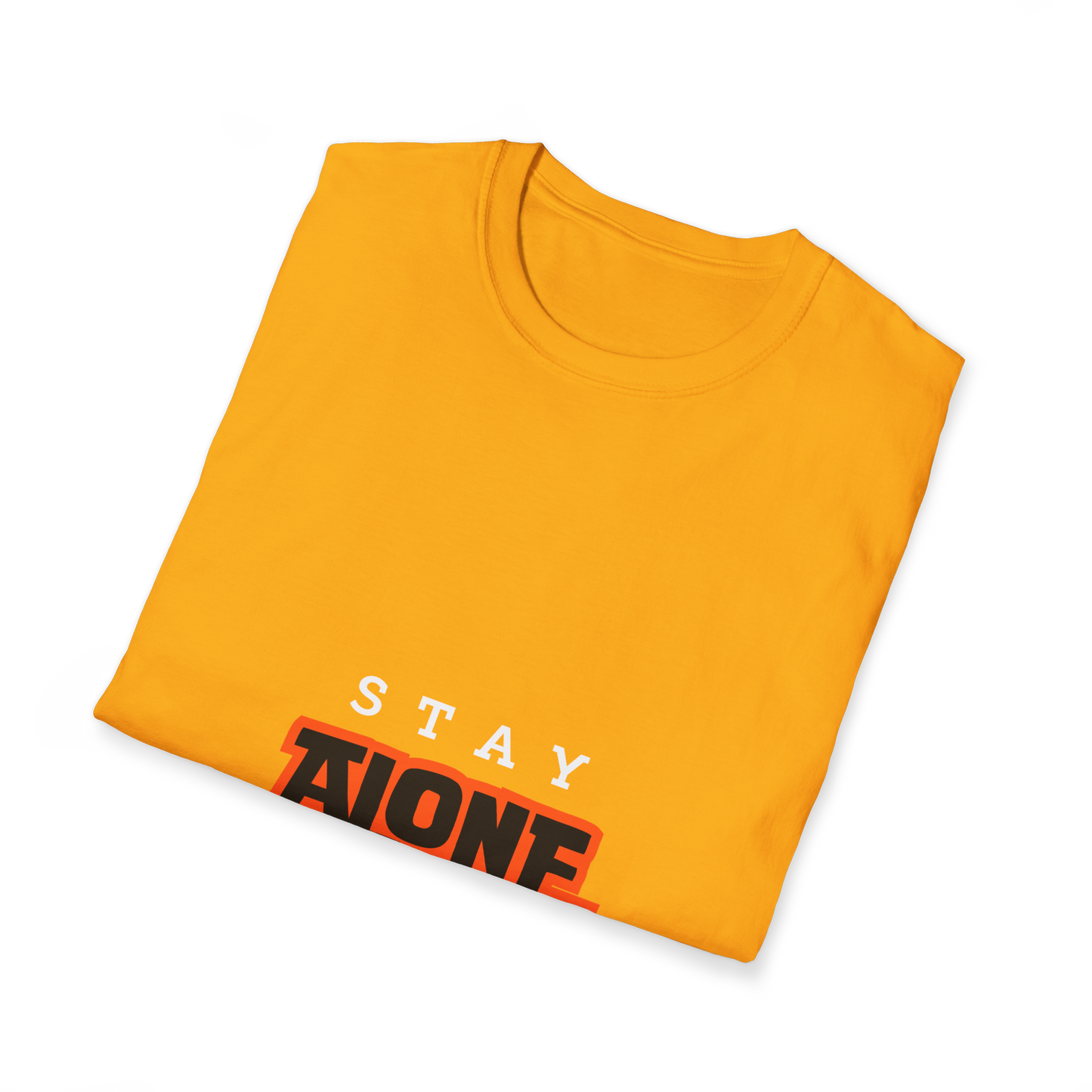 Yellow Round Neck Tshirt (Stay Alone)