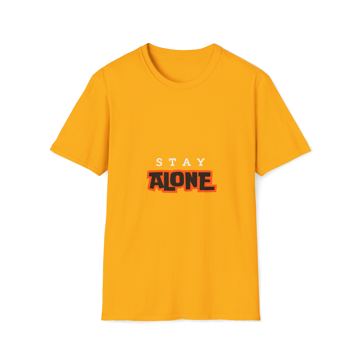Yellow Round Neck Tshirt (Stay Alone)