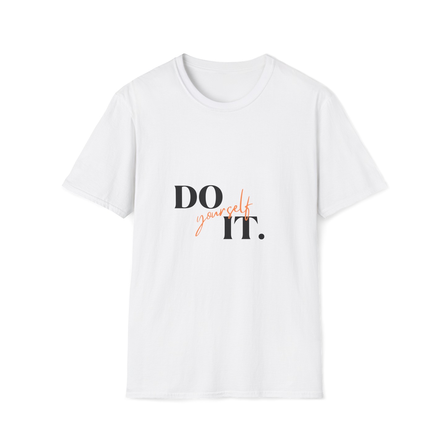 White Round Neck Tshirt (Do it yourself)