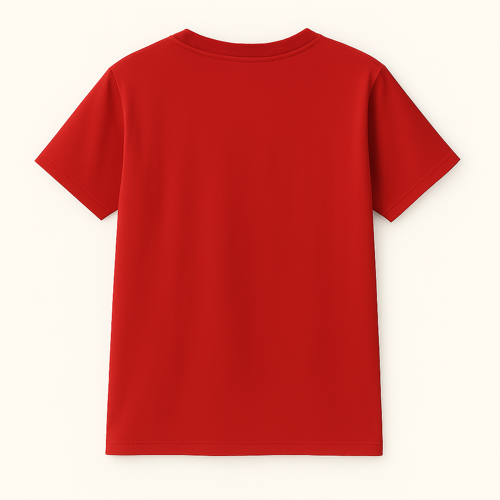 Red Plain Regular Size Tshirt
