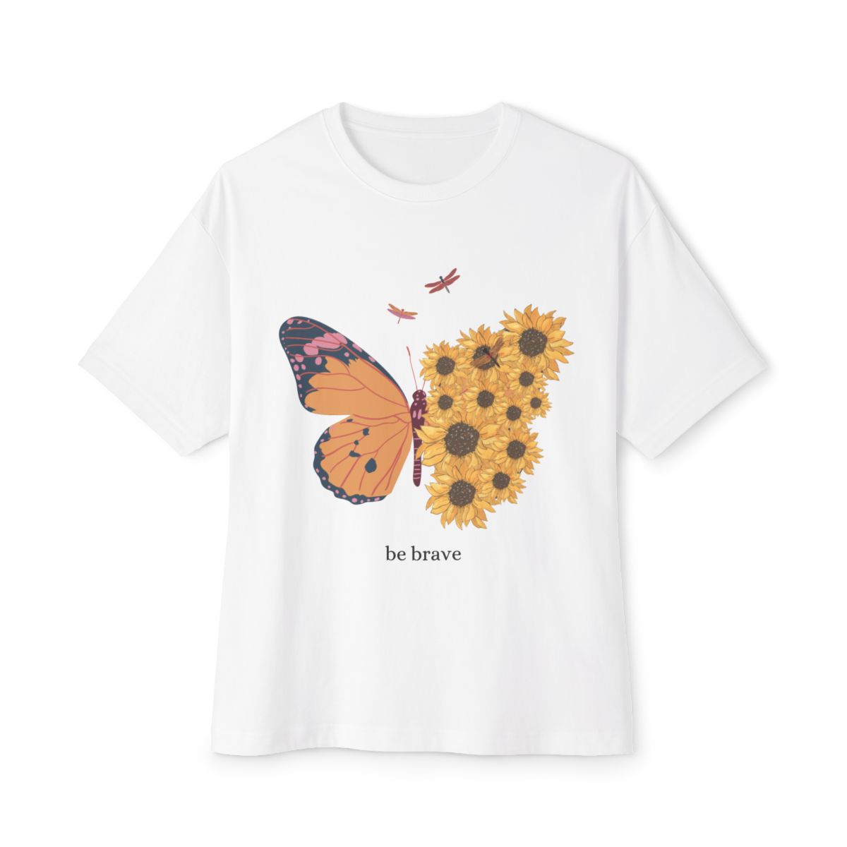 White Regular Printed Tshirt