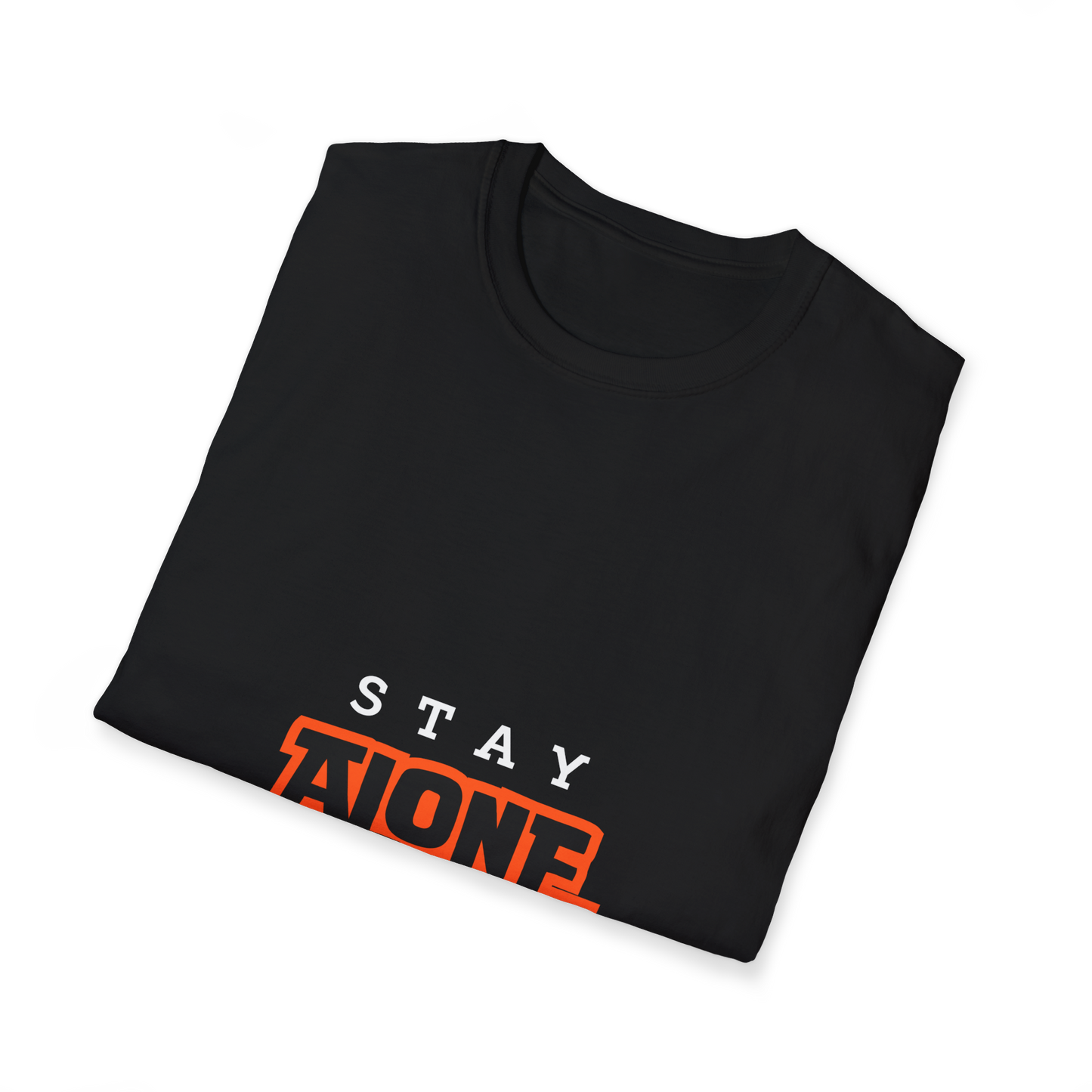 Black Round Neck Tshirt (Stay Alone)