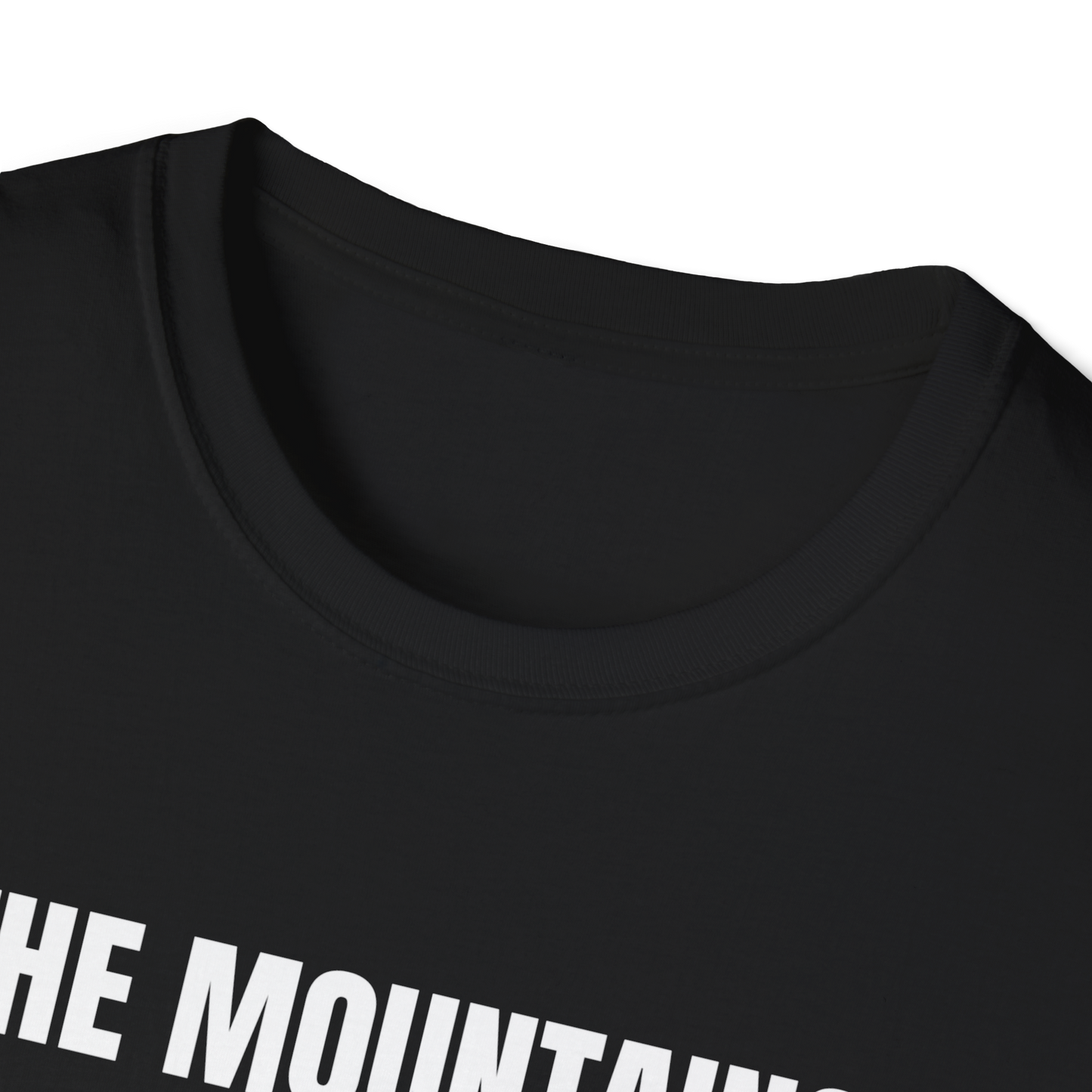 Black Round Neck Tshirt (Mountains are calling)