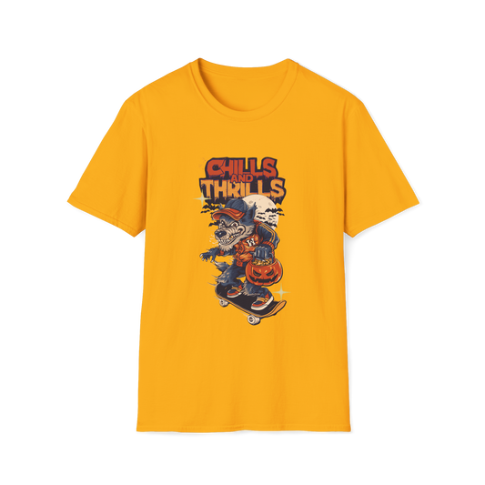 Yellow Regular Size Printed Tshirt (Wolf)