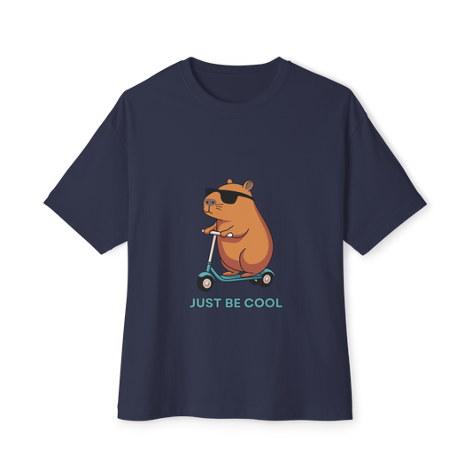 Navy Blue Regular Printed Tshirt (Hamster)