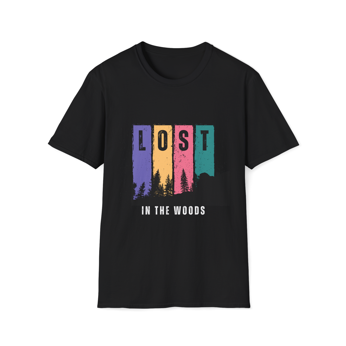 Black Round Neck Tshirt (LOST)