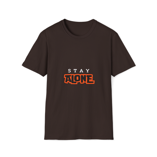 Brown Round Neck Tshirt (Stay Alone)