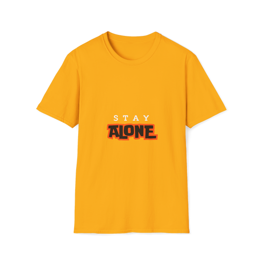 Yellow Round Neck Tshirt (Stay Alone)