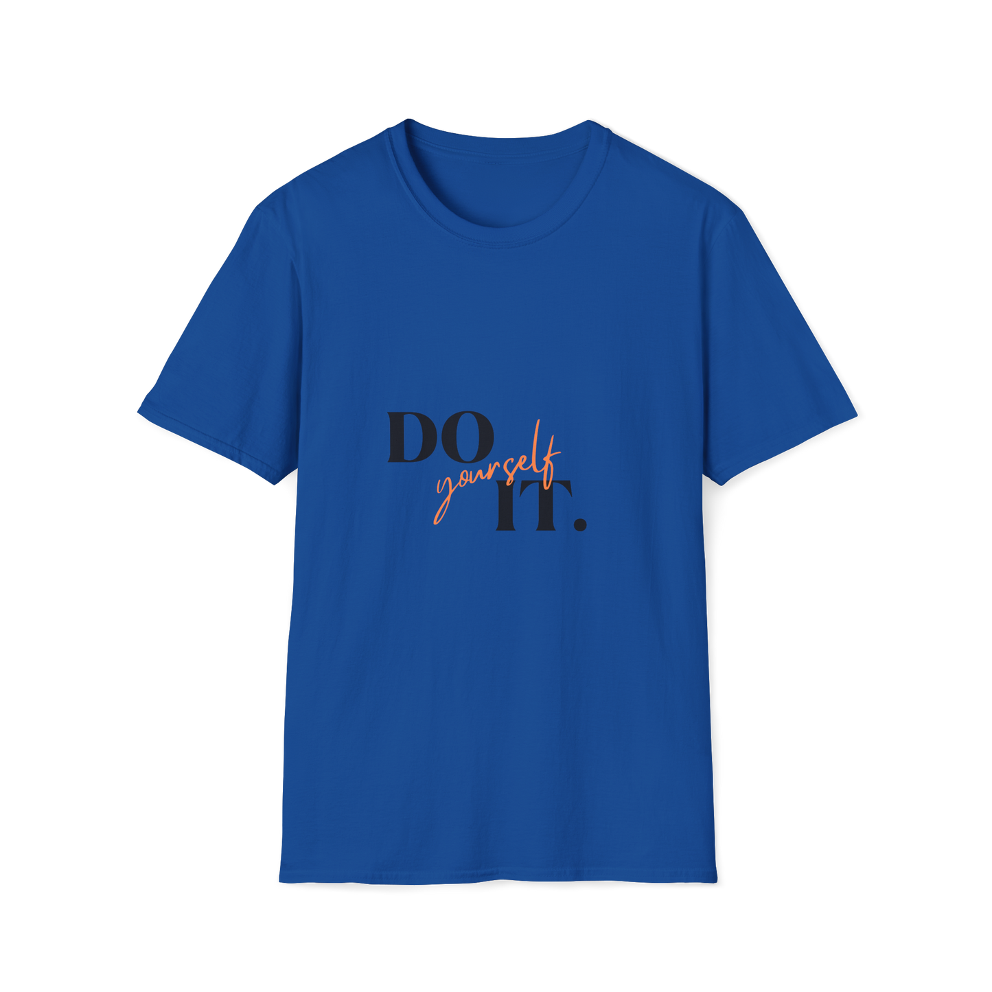 Blue Round Neck Tshirt (Do it yourself)